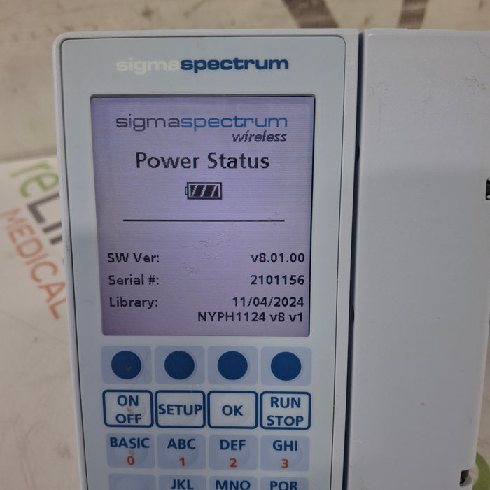 Baxter Sigma Spectrum 8.01.00 w/o Battery Infusion Pump