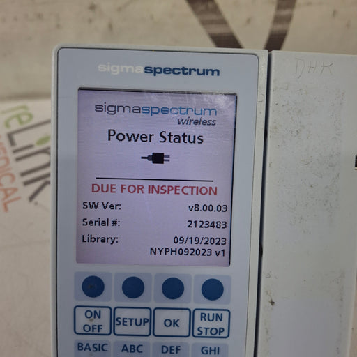 Baxter Baxter Sigma Spectrum 8.00.03 w/o Battery Infusion Pump Infusion Pump reLink Medical