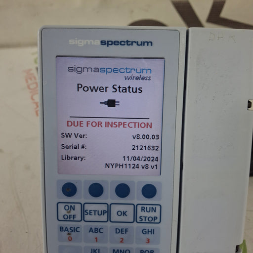 Baxter Baxter Sigma Spectrum 8.00.03 w/o Battery Infusion Pump Infusion Pump reLink Medical