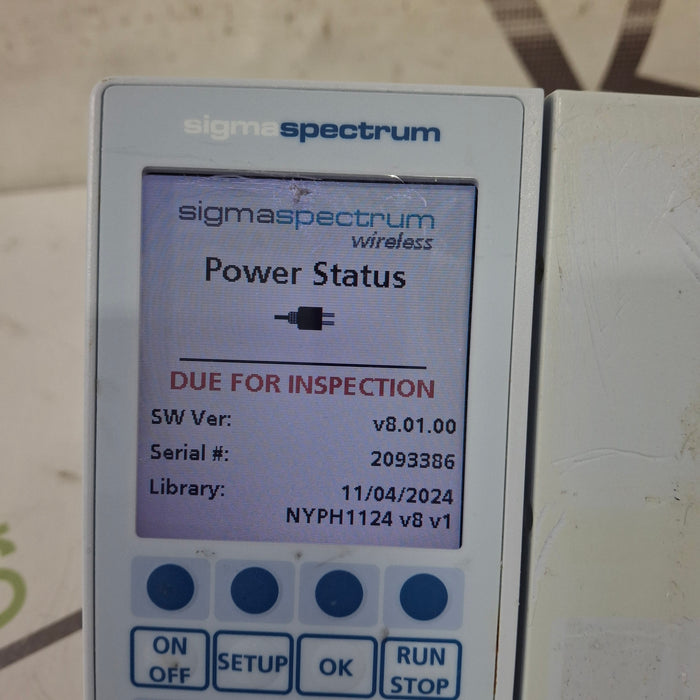 Baxter Sigma Spectrum 8.01.00 w/o Battery Infusion Pump