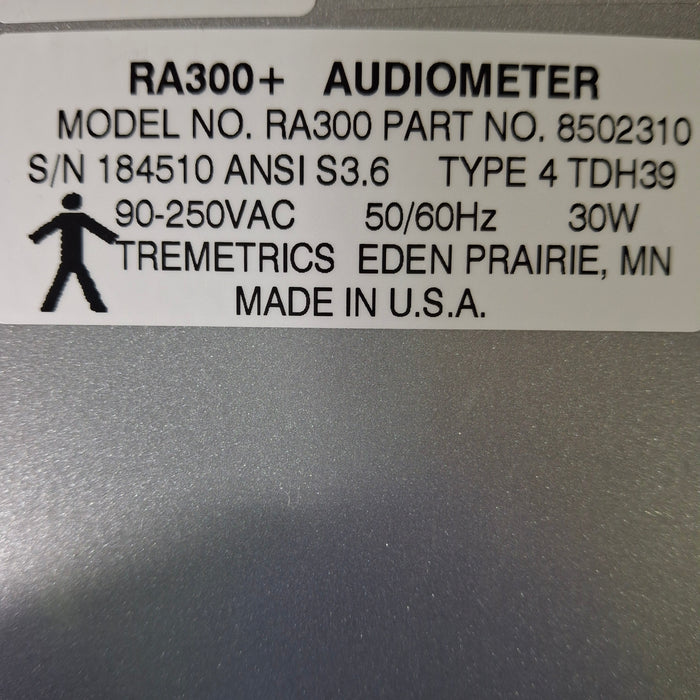 Tremetrics, Inc. Tremetrics, Inc. RA300 Digital Audiometer Audiometric Sound Chamber AR902 Audiology reLink Medical