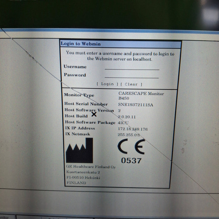 GE Healthcare GE Healthcare Carescape B450 Critical Care Patient Monitor Patient Monitors reLink Medical
