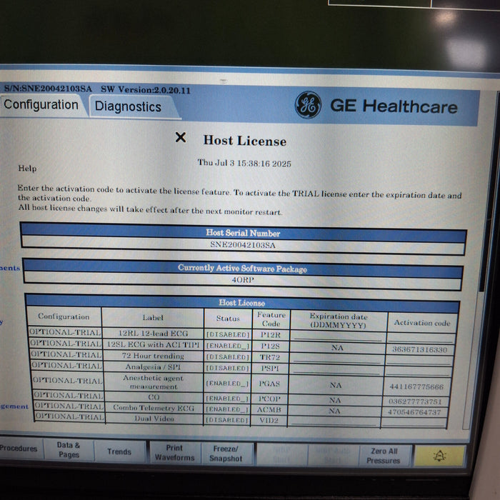 GE Healthcare GE Healthcare Carescape B450 Anesthesia Care Patient Monitor Patient Monitors reLink Medical