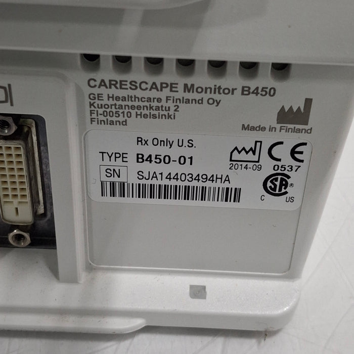 GE Healthcare GE Healthcare Carescape B450 Anesthesia Care Patient Monitor Patient Monitors reLink Medical
