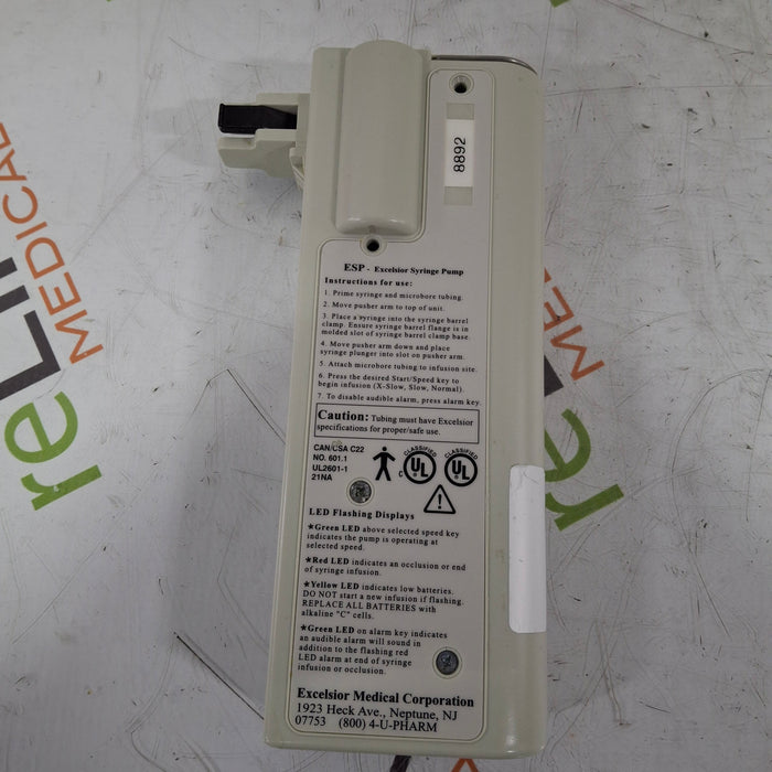Excelsior ESP60 Syringe Infusion Pump