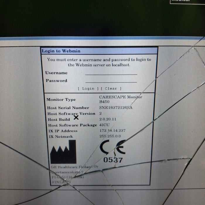 GE Healthcare GE Healthcare Carescape B450 Critical Care Patient Monitor Patient Monitors reLink Medical