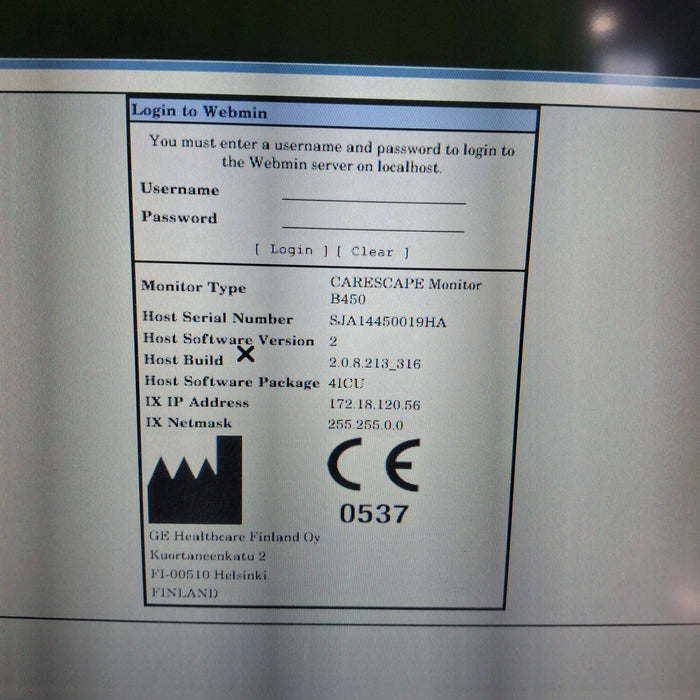 GE Healthcare GE Healthcare Carescape B450 Critical Care Patient Monitor Patient Monitors reLink Medical