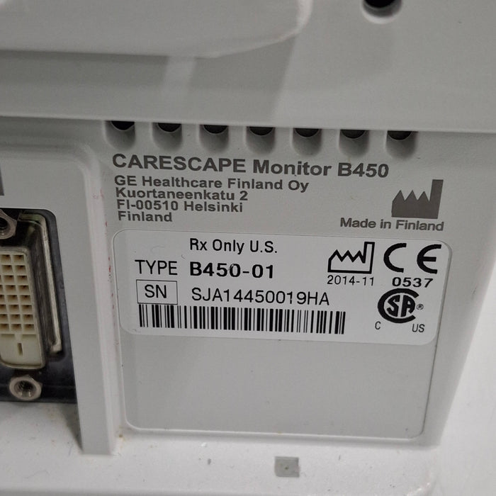 GE Healthcare GE Healthcare Carescape B450 Critical Care Patient Monitor Patient Monitors reLink Medical
