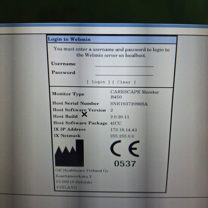 GE Healthcare GE Healthcare Carescape B450 Critical Care Patient Monitor Patient Monitors reLink Medical