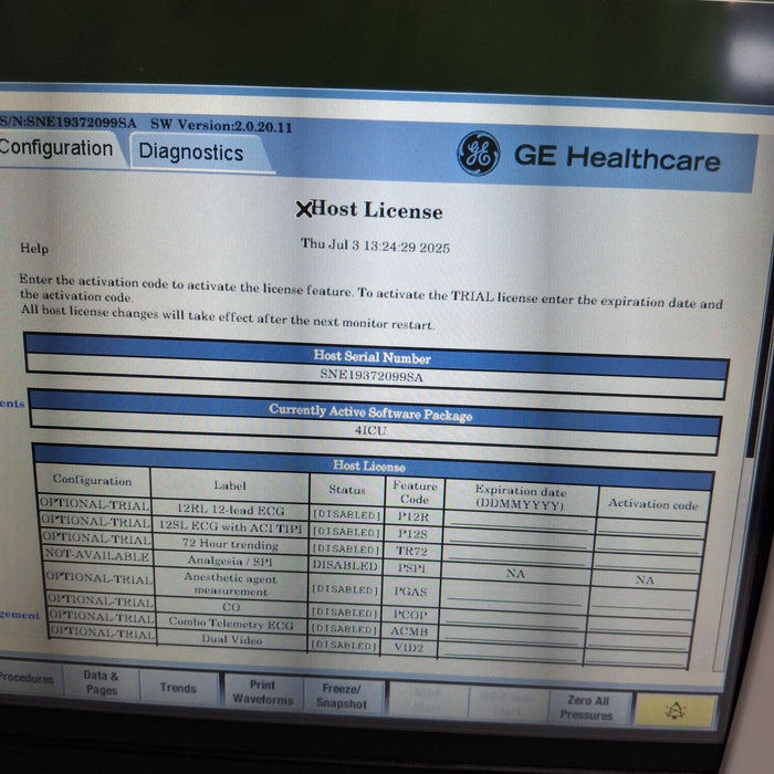 GE Healthcare GE Healthcare Carescape B450 Critical Care Patient Monitor Patient Monitors reLink Medical