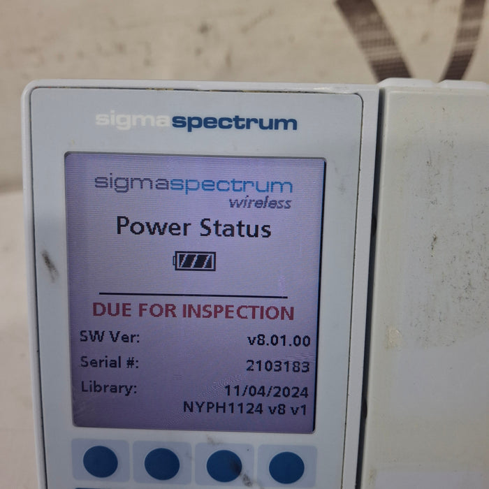Baxter Sigma Spectrum 8.01.00 w/o Battery Infusion Pump
