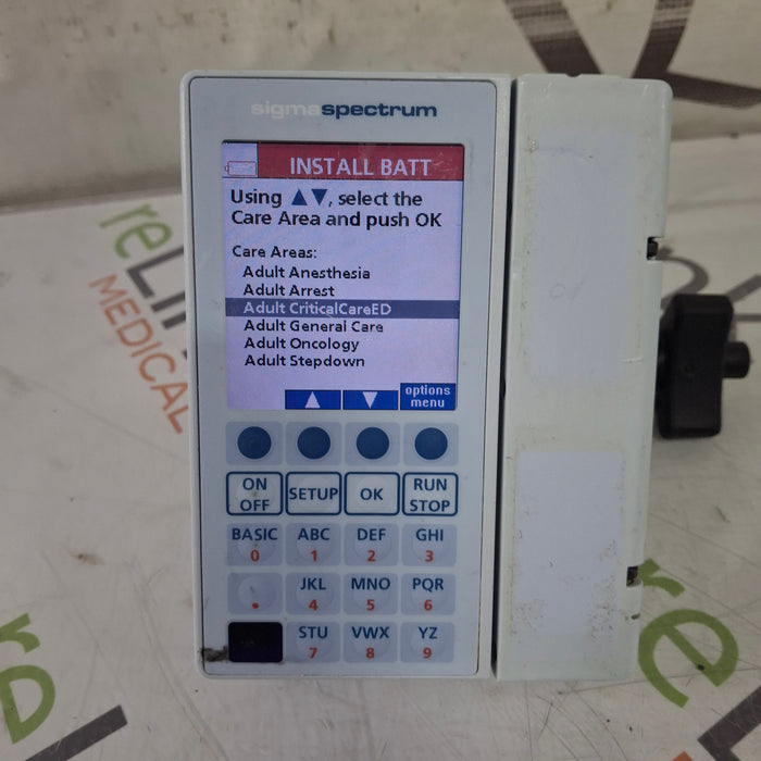 Baxter Baxter Sigma Spectrum 8.00.03 w/o Battery Infusion Pump Infusion Pump reLink Medical
