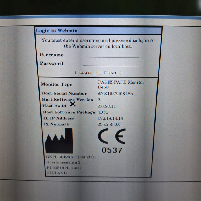 GE Healthcare GE Healthcare Carescape B450 Critical Care Patient Monitor Patient Monitors reLink Medical