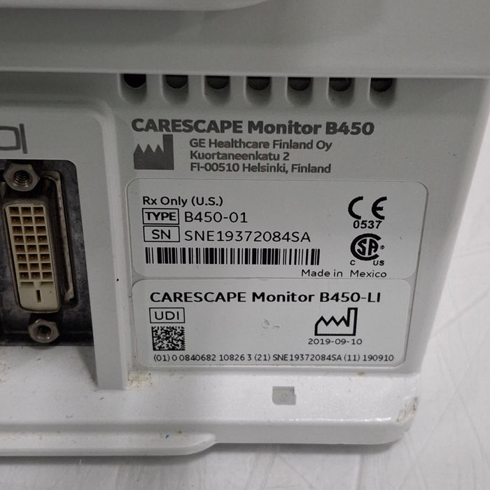 GE Healthcare GE Healthcare Carescape B450 Critical Care Patient Monitor Patient Monitors reLink Medical