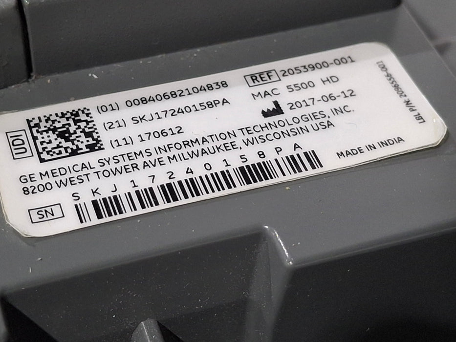 GE Healthcare GE Healthcare MAC 5500 HD ECG without CAM Module Cardiology reLink Medical