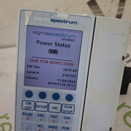 Baxter Baxter Sigma Spectrum 8.01.00 w/o Battery Infusion Pump Infusion Pump reLink Medical