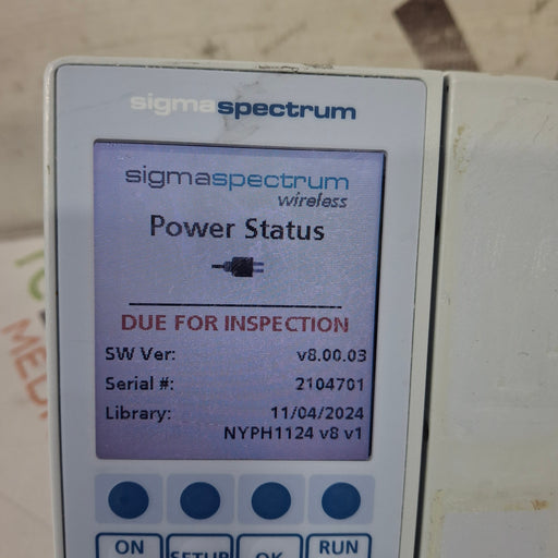 Baxter Baxter Sigma Spectrum 8.00.03 w/o Battery Infusion Pump Infusion Pump reLink Medical