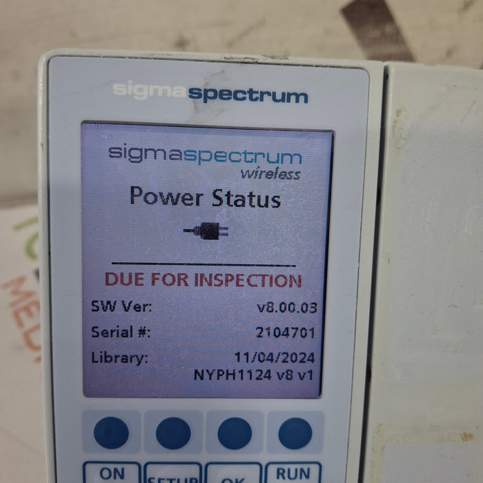 Baxter Baxter Sigma Spectrum 8.00.03 w/o Battery Infusion Pump Infusion Pump reLink Medical