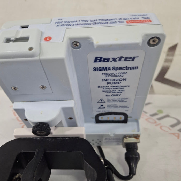 Baxter Baxter Sigma Spectrum 8.01.00 w/o Battery Infusion Pump Infusion Pump reLink Medical