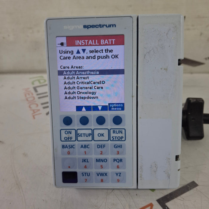 Baxter Sigma Spectrum 8.00.05 w/o Battery Infusion Pump