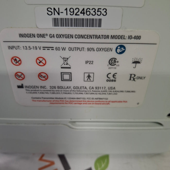 Inogen Inogen G4 Oxygen Concentrator Respiratory reLink Medical