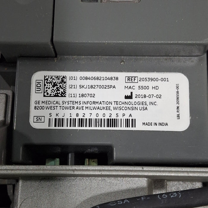 GE Healthcare GE Healthcare MAC 5500 HD ECG with CAM Module Cardiology reLink Medical