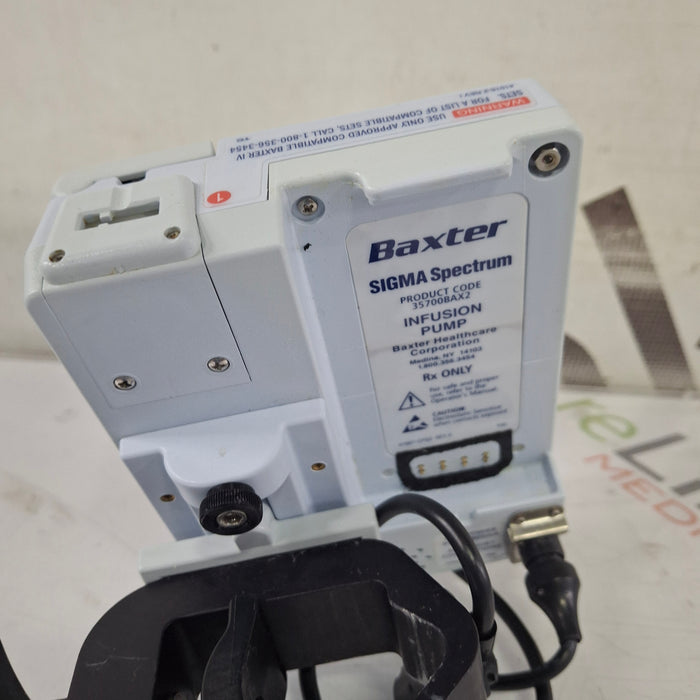 Baxter Baxter Sigma Spectrum 8.01.00 w/o Battery Infusion Pump Infusion Pump reLink Medical
