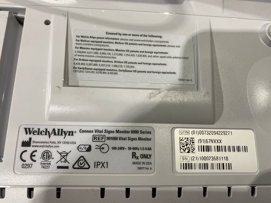 Welch Allyn Welch Allyn Connex 6000 Series Vital Signs Monitor Patient Monitors reLink Medical