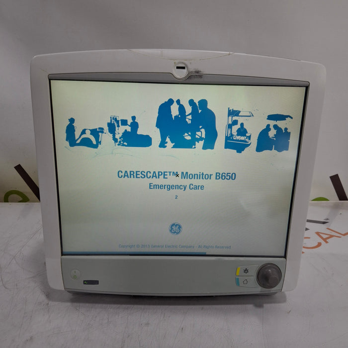 GE Healthcare Carescape B650 Emergency Care Patient Monitor