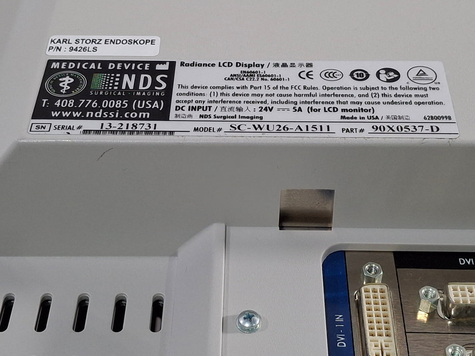 Karl Storz Karl Storz 26" LED HD Surgical Display Rigid Endoscopy reLink Medical