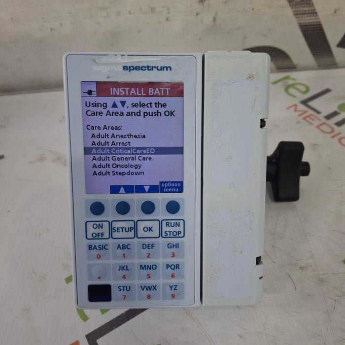 Baxter Baxter Sigma Spectrum 8.01.00 w/o Battery Infusion Pump Infusion Pump reLink Medical