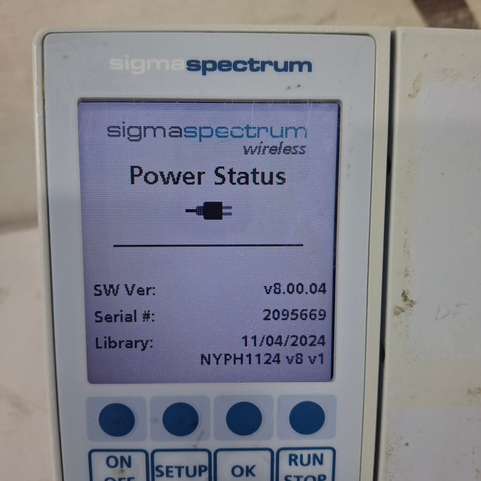 Baxter Sigma Spectrum 8.00.04 w/o Battery Infusion Pump