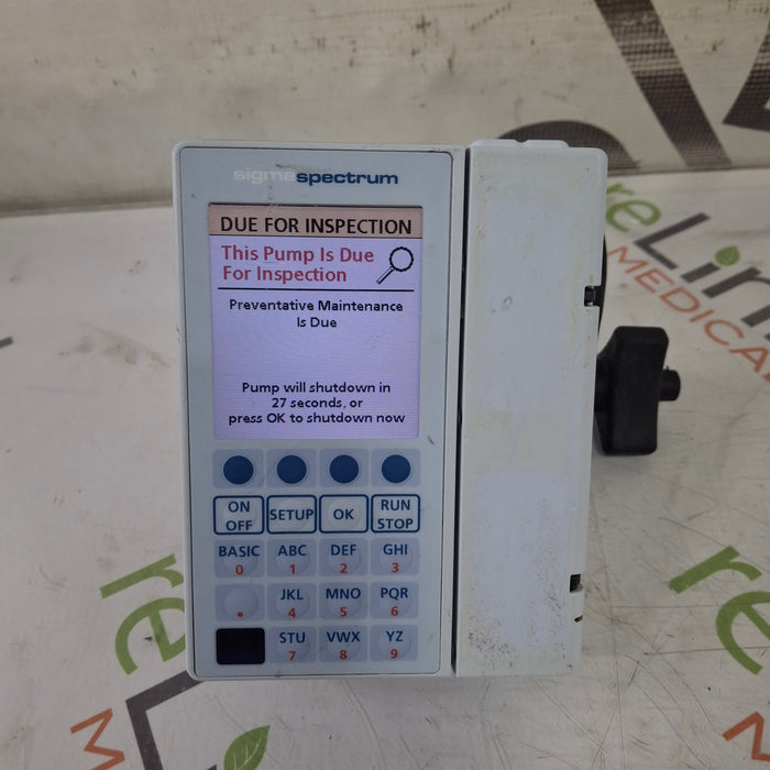Baxter Sigma Spectrum 8.00.05 w/o Battery Infusion Pump