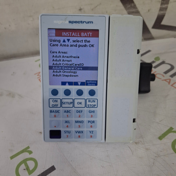 Baxter Sigma Spectrum 8.00.05 w/o Battery Infusion Pump