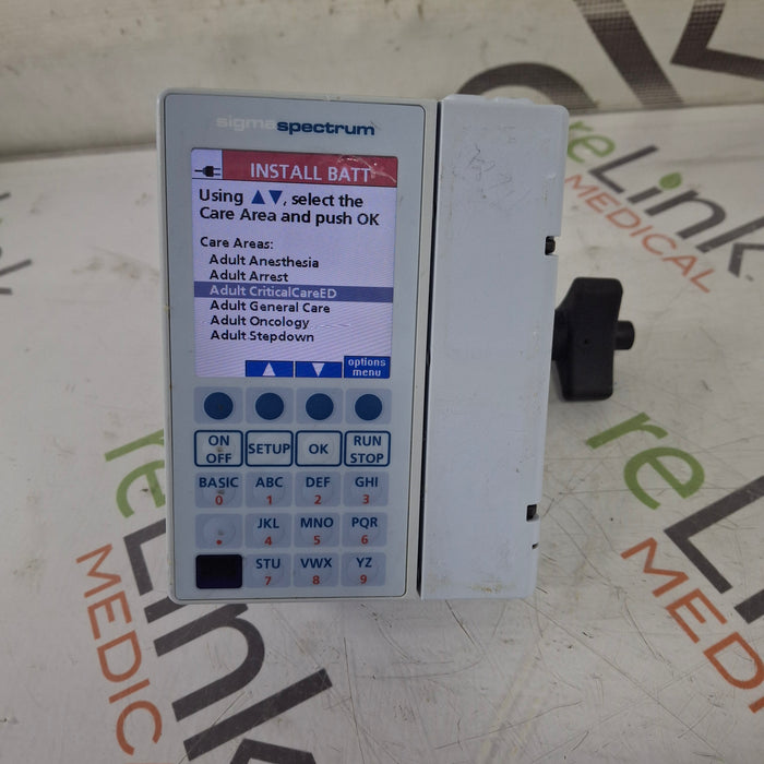Baxter Sigma Spectrum 8.00.05 w/o Battery Infusion Pump