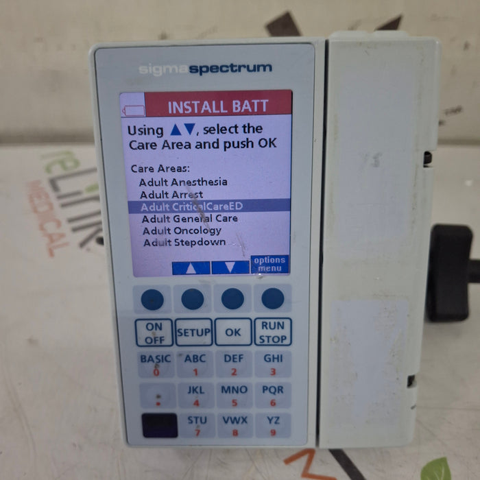 Baxter Baxter Sigma Spectrum 8.01.00 w/o Battery Infusion Pump Infusion Pump reLink Medical