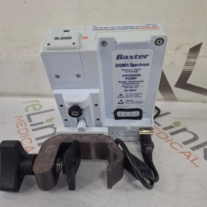 Baxter Baxter Sigma Spectrum 8.01.00 w/o Battery Infusion Pump Infusion Pump reLink Medical