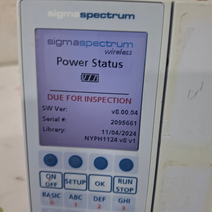 Baxter Sigma Spectrum 8.00.04 w/o Battery Infusion Pump