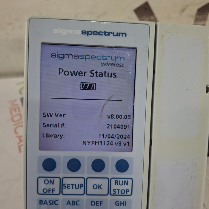 Baxter Baxter Sigma Spectrum 8.00.03 w/o Battery Infusion Pump Infusion Pump reLink Medical