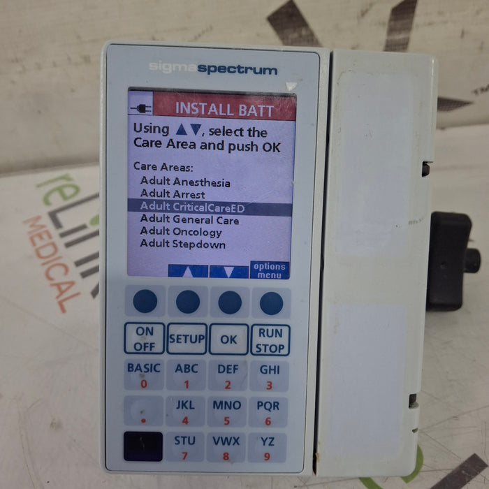 Baxter Sigma Spectrum 8.00.03 w/o Battery Infusion Pump