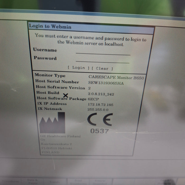 GE Healthcare GE Healthcare Carescape B650 Emergency Care Patient Monitor Patient Monitors reLink Medical