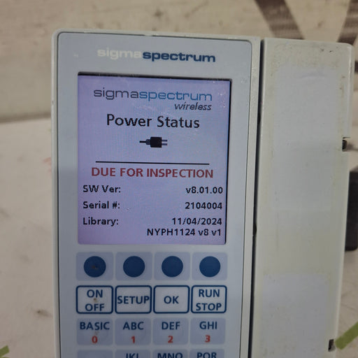 Baxter Baxter Sigma Spectrum 8.01.00 w/o Battery Infusion Pump Infusion Pump reLink Medical