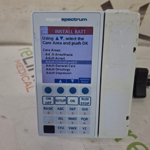 Baxter Baxter Sigma Spectrum 8.01.00 w/o Battery Infusion Pump Infusion Pump reLink Medical