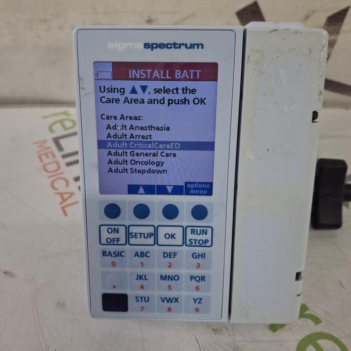 Baxter Baxter Sigma Spectrum 8.01.00 w/o Battery Infusion Pump Infusion Pump reLink Medical