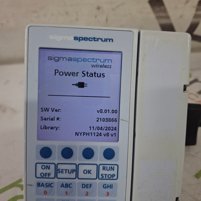 Baxter Baxter Sigma Spectrum 8.01.00 w/o Battery Infusion Pump Infusion Pump reLink Medical