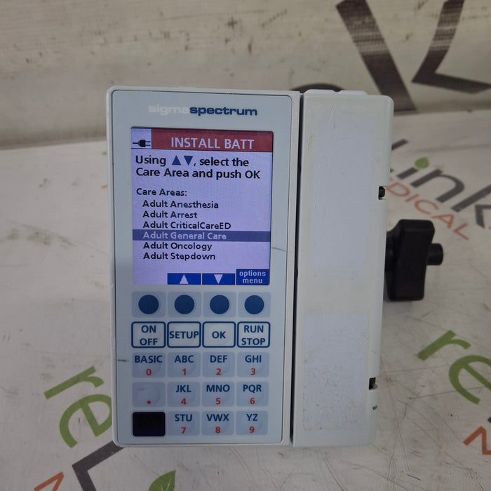 Baxter Baxter Sigma Spectrum 8.01.00 w/o Battery Infusion Pump Infusion Pump reLink Medical
