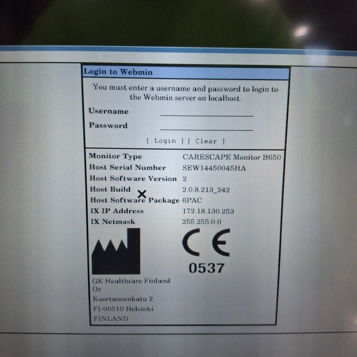 GE Healthcare GE Healthcare Carescape B650 Post Anesthesia Care Patient Monitor Patient Monitors reLink Medical