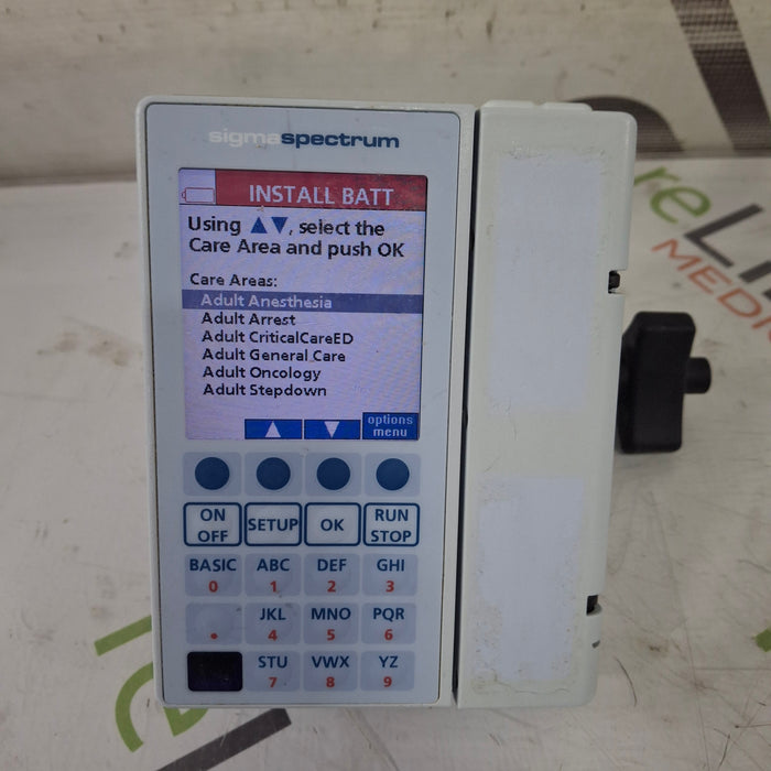 Baxter Baxter Sigma Spectrum 8.00.03 w/o Battery Infusion Pump Infusion Pump reLink Medical
