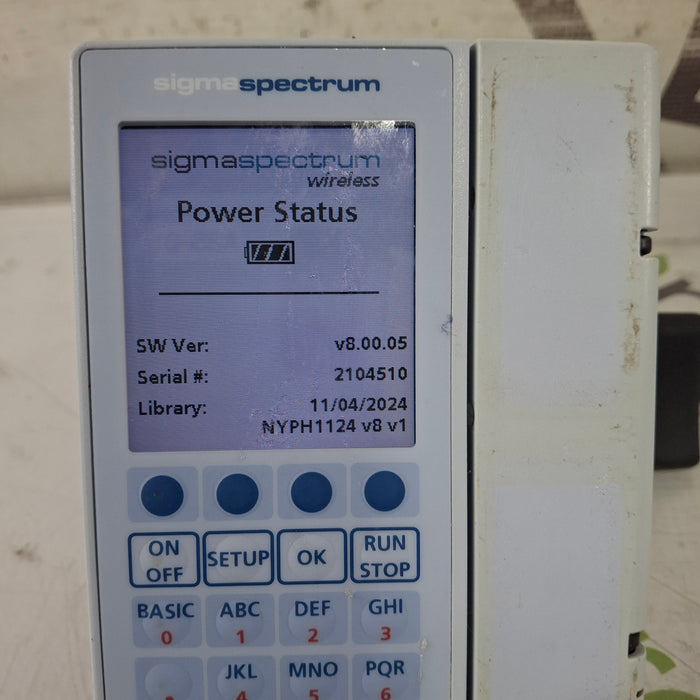 Baxter Sigma Spectrum 8.00.05 w/o Battery Infusion Pump