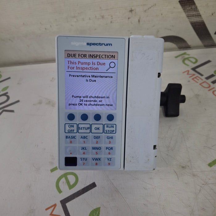 Baxter Sigma Spectrum 8.00.05 w/o Battery Infusion Pump